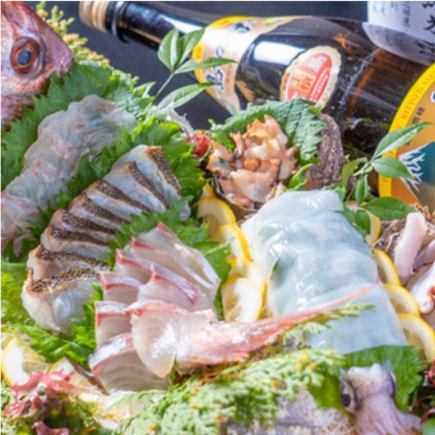 【2H飲み放題付】『大満足!!リピーター続出!』〆は”名物鯛めし” 江田島満喫コース5,940円