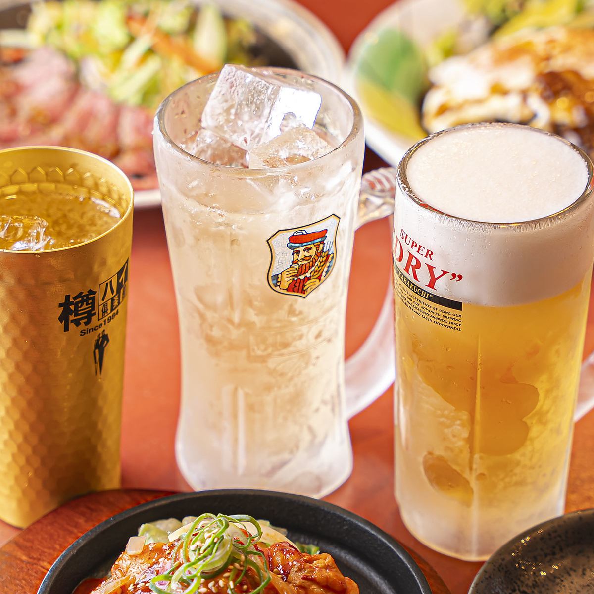 Alcohol is lined up on the counter like in a bar.Perfect for a date too!