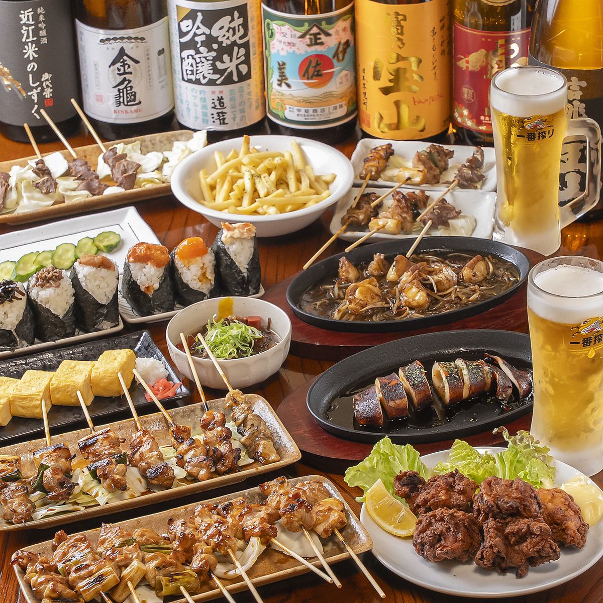 宴会歓迎！飲み放題付のコースございます！おくつろぎください