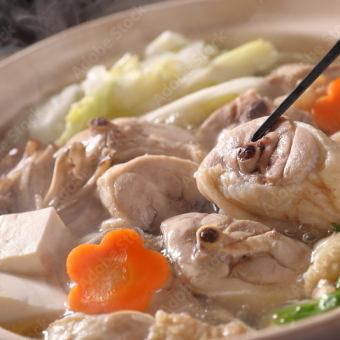 【2H飲み放題付！】焼鍋orもつ鍋・鶏鍋から選べる！小鉢や刺身・揚げ物など全7品4000円(税込)