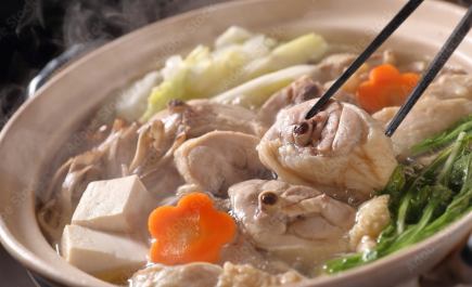 【2H飲み放題付！】焼鍋orもつ鍋・鶏鍋から選べる！小鉢や刺身・揚げ物など全7品4000円(税込)