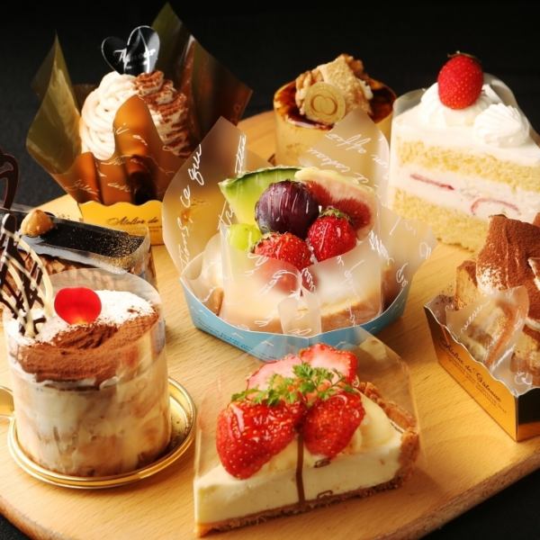 Authentic cakes made by patissiers are lined up in showcases every day.Not only souvenirs, but also tea time with coffee and tea in the shop ◎ You can choose one of your favorite cakes at the popular girls' association ♪ Chiba Station Chiba Central Station Women's Association All-you-can-drink course Banquet Meat Cake Suites Cocktail