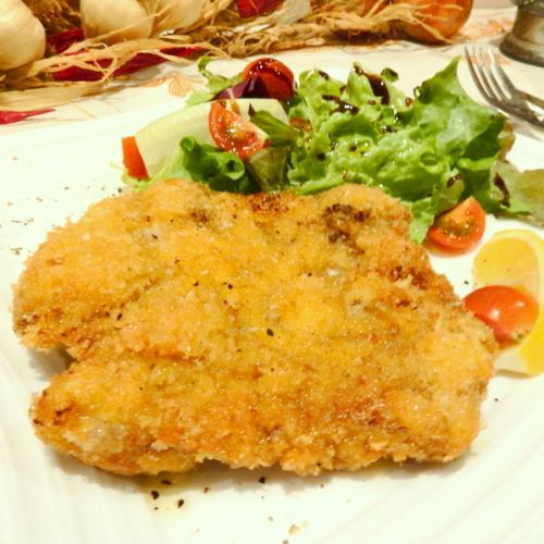 Italian veal Milanese cutlets