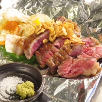 【２時間飲み放題付きお一人様5500円(税込)】☆メインに肩ロースステーキ！全6品5500円(税込)♪