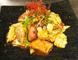 3種焼(ホルモン・レバー・特選カルビ)