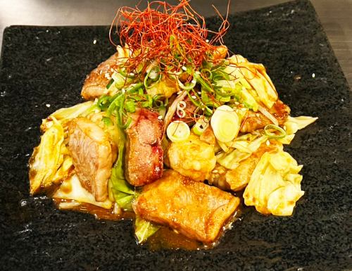 ホルモン・レバー・特選カルビの【3種焼き】