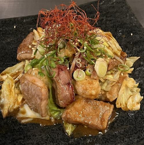 5種焼き(ホルモン・レバー・カルビ・ミノサンド・センマイ)