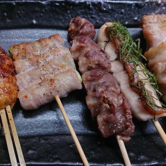 [Our recommendation] 5 kinds of skewers