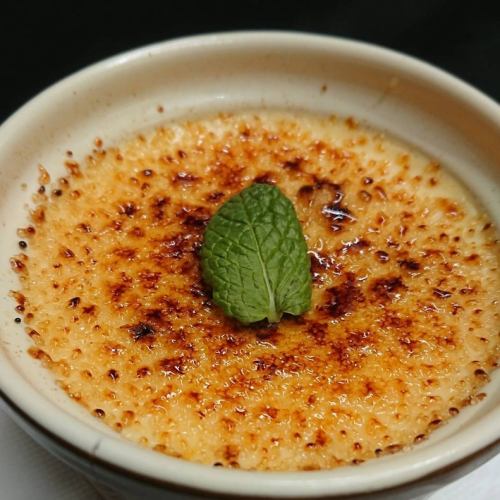 Thick creme brulee