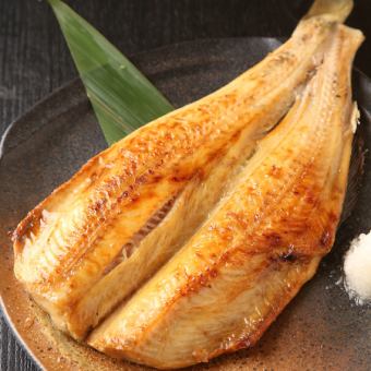 Oversized atka mackerel grilled