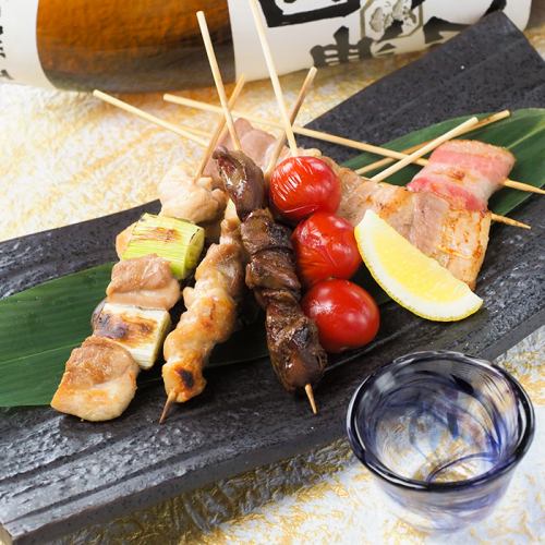 Assorted skewers (5 skewers)