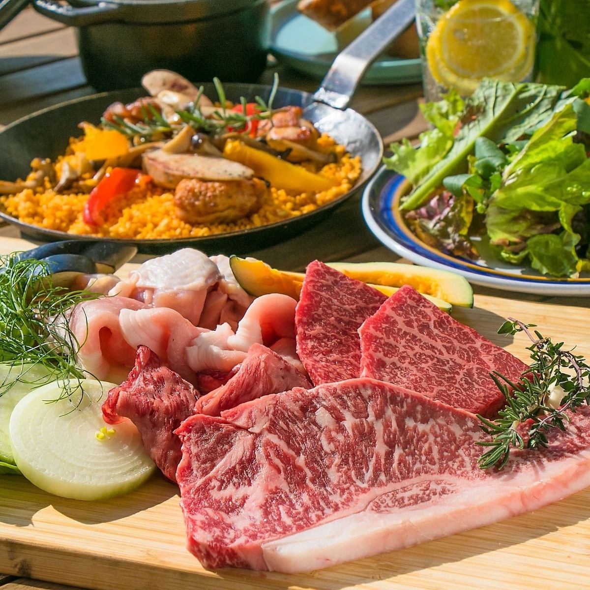 厳選されたお肉をご用意！手ぶらでBBQが楽しめるお店♪