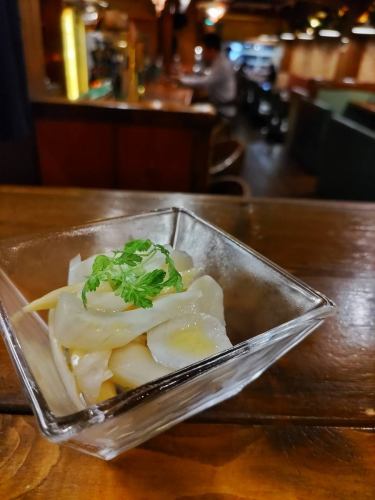 Japonese marinated celery and turnip