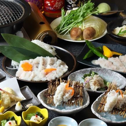 5/1～【天然・活はもフルコース】メインに「焼はも」と「はもすき鍋」どちらも満喫できる全7品