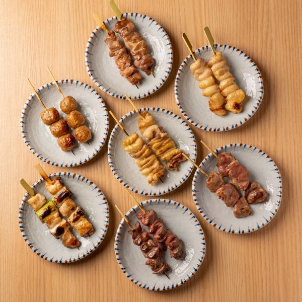 自慢の本格焼き鳥◆名古屋コーチンも堪能いただけます