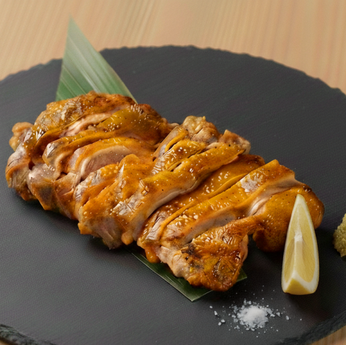 名古屋コーチンももの網焼き