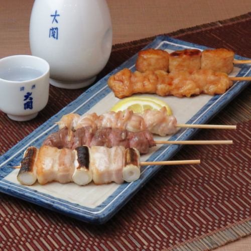 串盛り合わせ(5本)