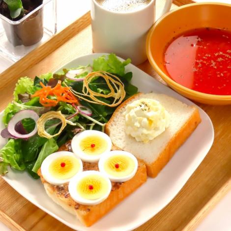 [Omatsu Farm Egg Oven Sandwich] Organic drink bar included