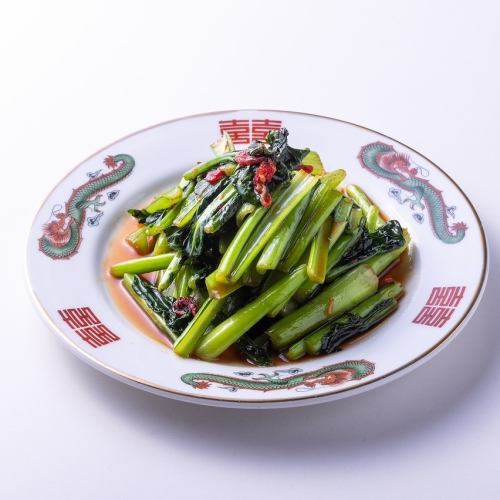 青菜のにんにく炒め