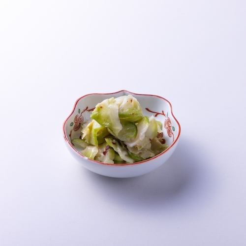 ザーサイのゴマ油和え