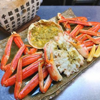 【期間限定】【ビール付120分飲放題】ズワイガニ姿盛りメインの全11品【カニカニコース】5480円