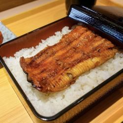 Japanese Unaju (First Time) - Half-sized eel used, comes with pickles and miso soup