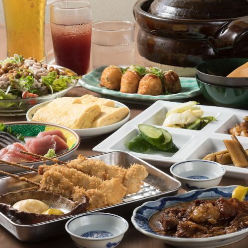 Enjoy famous dishes that go well with alcohol! Course with all-you-can-drink starting from 6,000 yen (tax included)