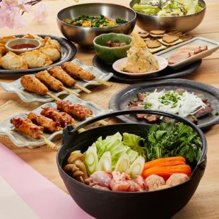 Welcome/farewell party plan: Includes 2 hours of all-you-can-drink including Dassai! [Ago dashi chanko nabe course]