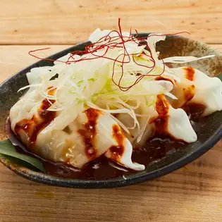 ピリ辛水餃子