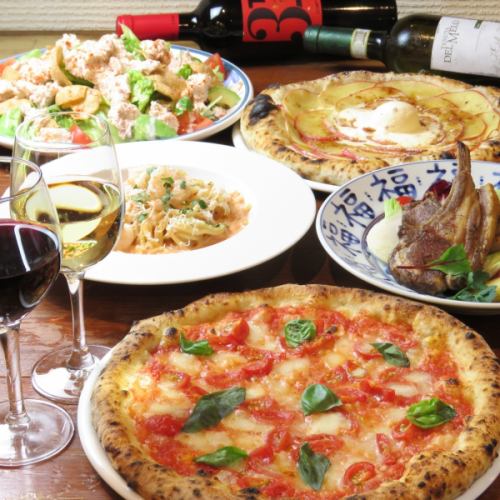 Authentic pizza and carefully selected wine