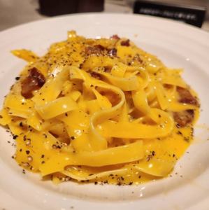 ローマ風カルボナーラ～タリアテッレ～