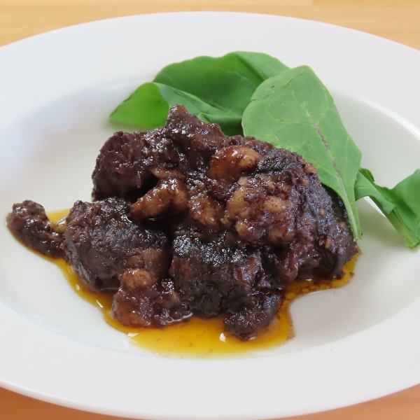 Beef simmered in red wine