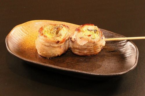ピーマンチーズ豚巻き/ニンニクの芽豚巻き/レタス豚巻き
