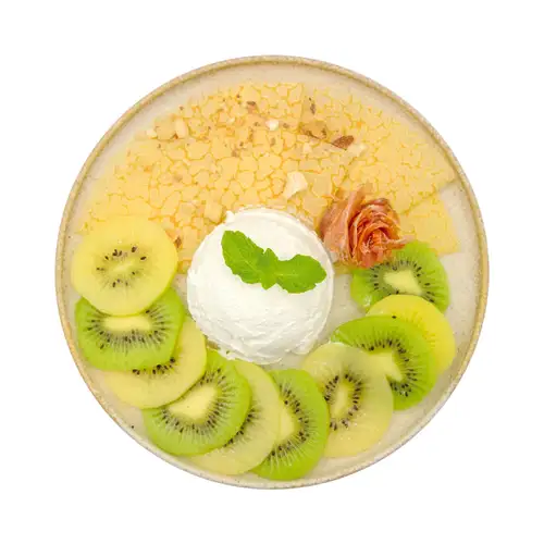 関裕美の「だめ、全部食べて。」2色のフレッシュキウイ & Yogurt