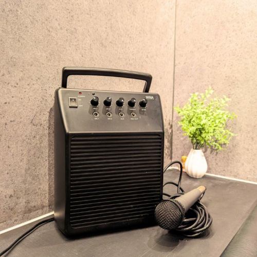 Projector microphone included
