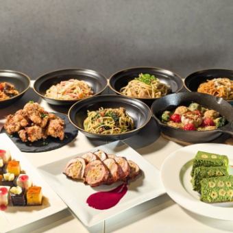 ★人気No1★120分飲み放題&パスタ食べ放題【満腹コース】税込5500円