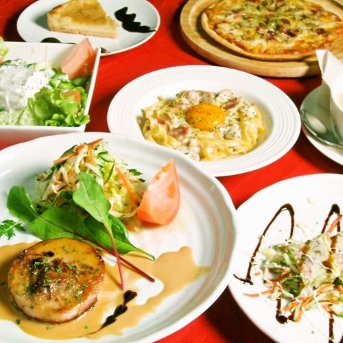 【アラカルト料理も充実】大人気のパスタやブルスケッタ、イタリア料理を中心に幅広くご用意しております◎