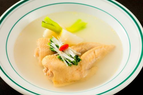 Chicken wings salt soup
