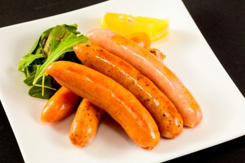 Assortment of 5 kinds of sausages