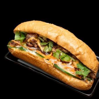 Grilled pork banh mi