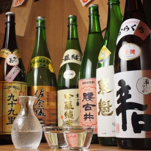 日本酒、地酒も豊富！