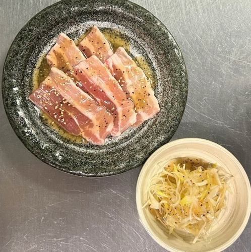 【豚】豚バラネギ盛