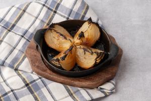 Wood-fired Senshu onions and 10-year aged balsamic vinegar