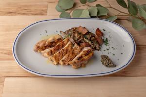 Grilled Kishu Umedori Chicken with Lemon Butter Sauce