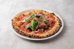 24 month aged ham and arugula