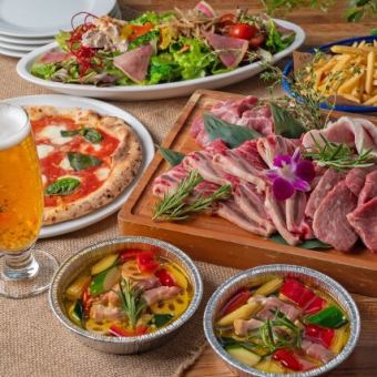 【近江牛！BBQデラックスプラン】♪ソフドリ90分飲み放題付き8250円♪