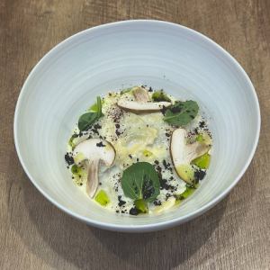 鶏肉のラビオリ