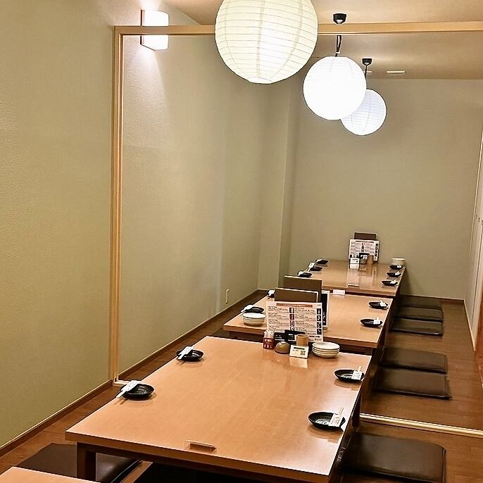 Private room seats ◎ You can spend your time slowly without worrying about the surroundings ♪