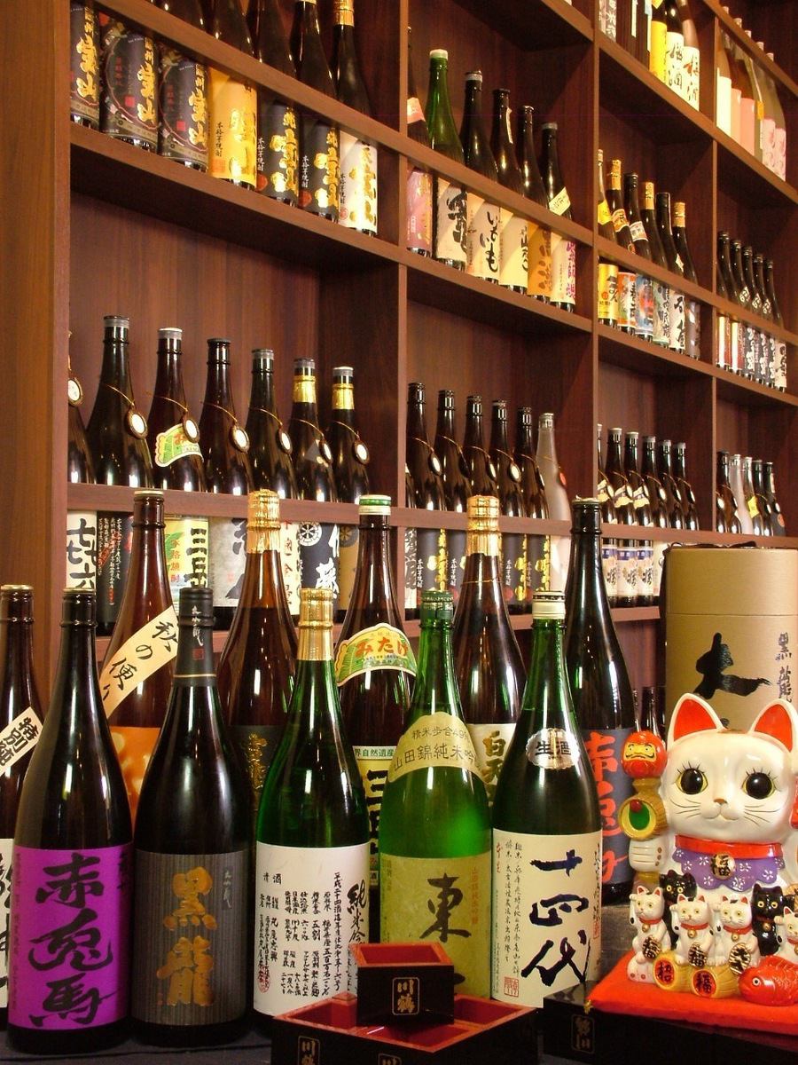 全国から集めた銘酒が豊富♪焼酎・日本酒好きの方におすすめ!!