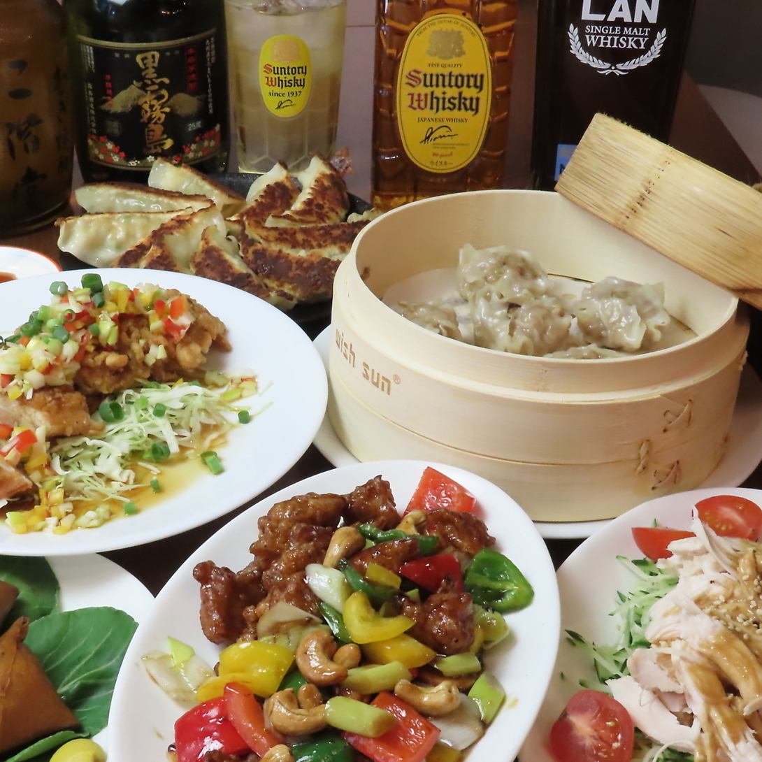 【本格中華】国産食材にこだわった餃子を堪能◎サク飲みから宴会まで対応◎貸切OK！